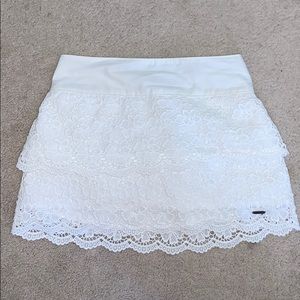 White floral Hollister skirt